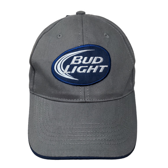 Bud Light Men's Hat Gray Size OS Embroidered Logo W/Tags Official - Picture 1 of 7